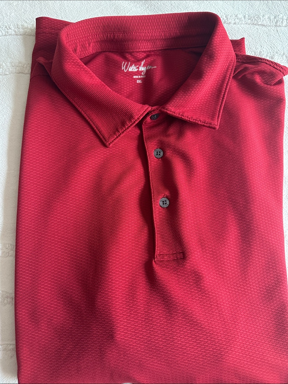 Walter Hagen Men's Burgundy Polo Shirt